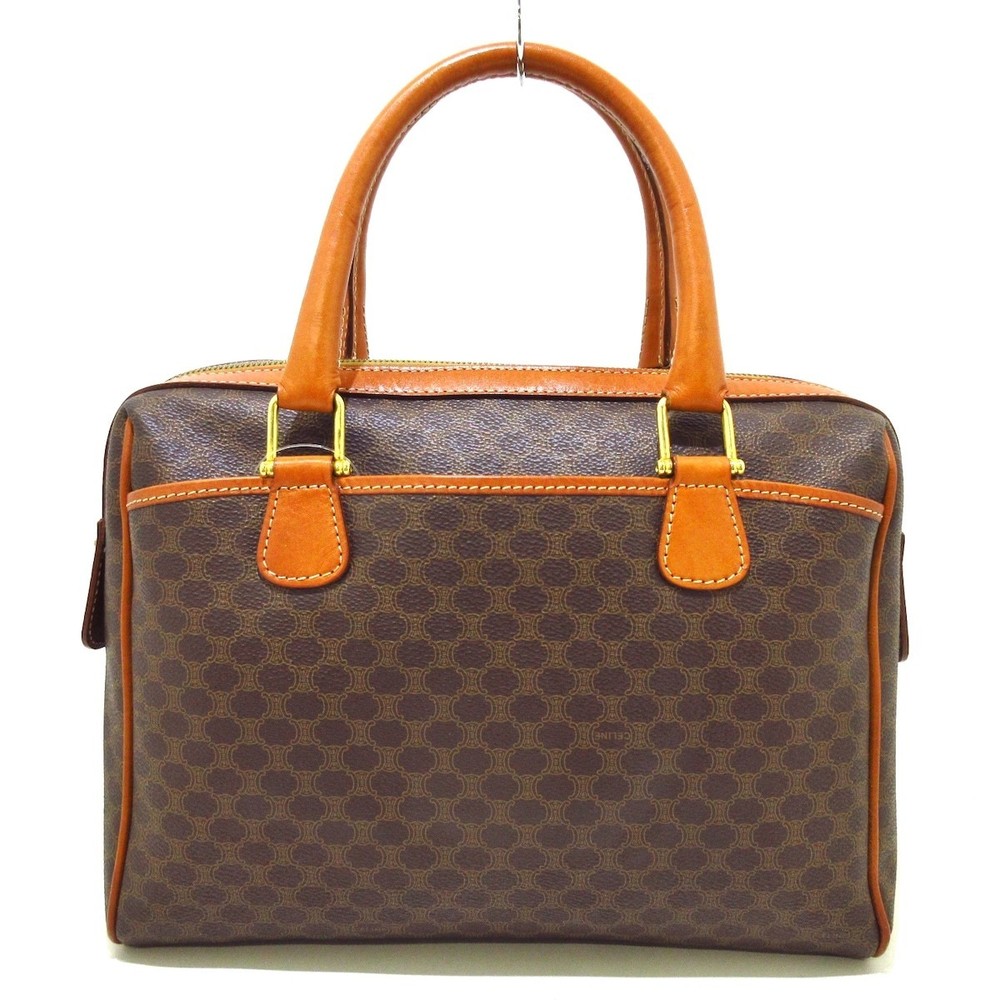 Celine Pattern Brown Handbag Macadam - image 3